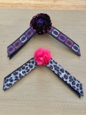 Set of Two Lindsay Phillips Switchflop straps - Pink & Purple